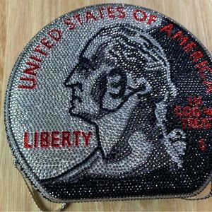 Bedazzled coin purse / clutch